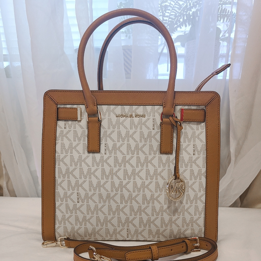 MK Dillon North South Signature Satchel Bag